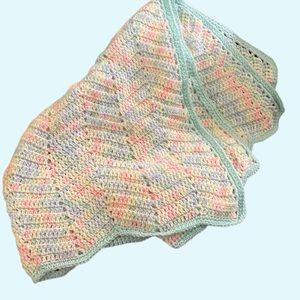 New! hand-made, crocheted, baby afghan